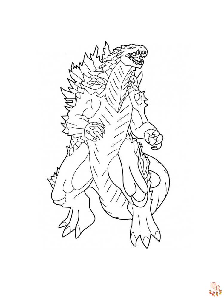 coloriage Godzilla