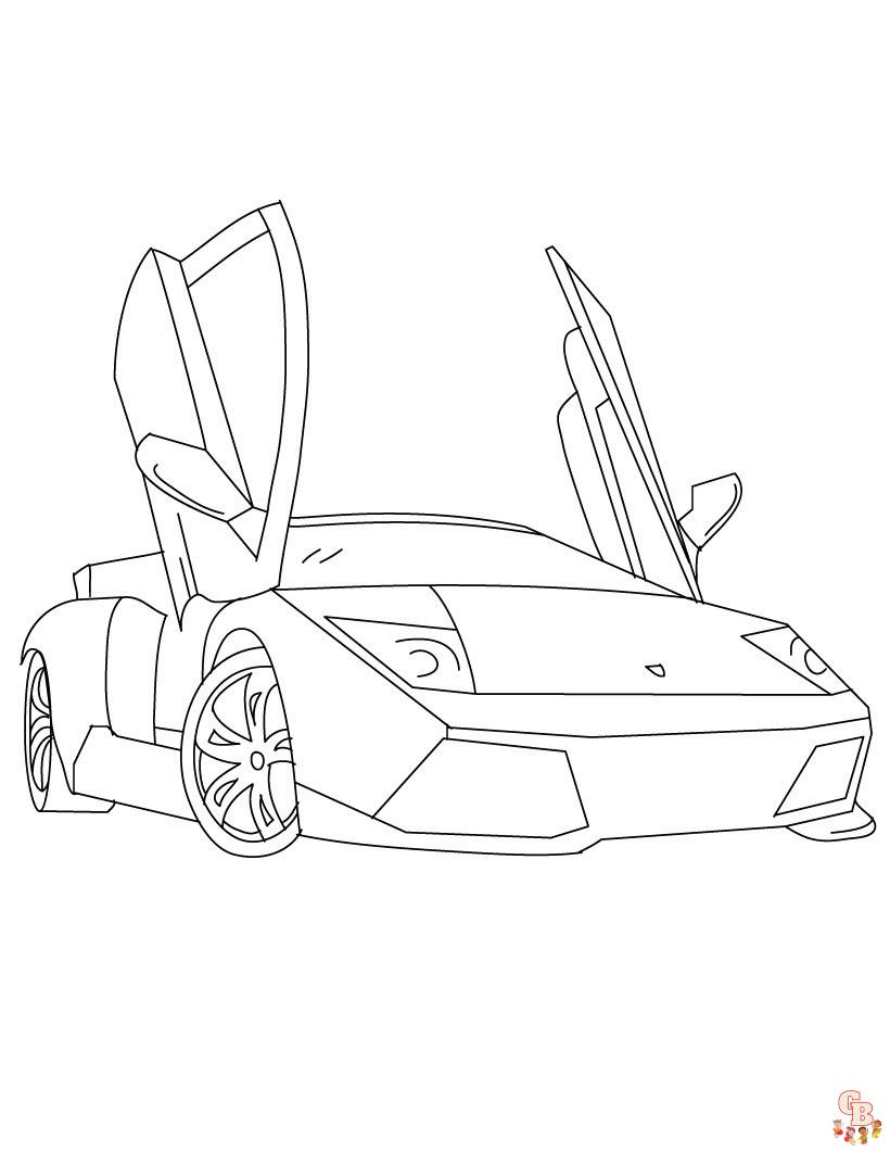 coloriage Lamborghini