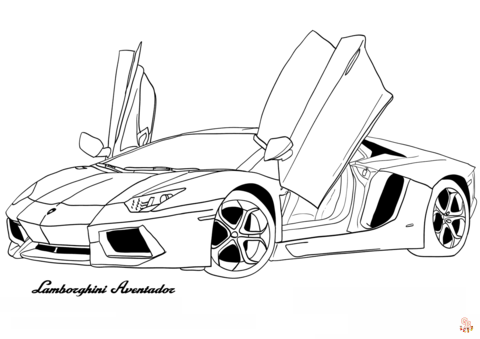 coloriage Lamborghini