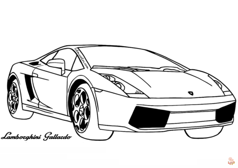 coloriage Lamborghini