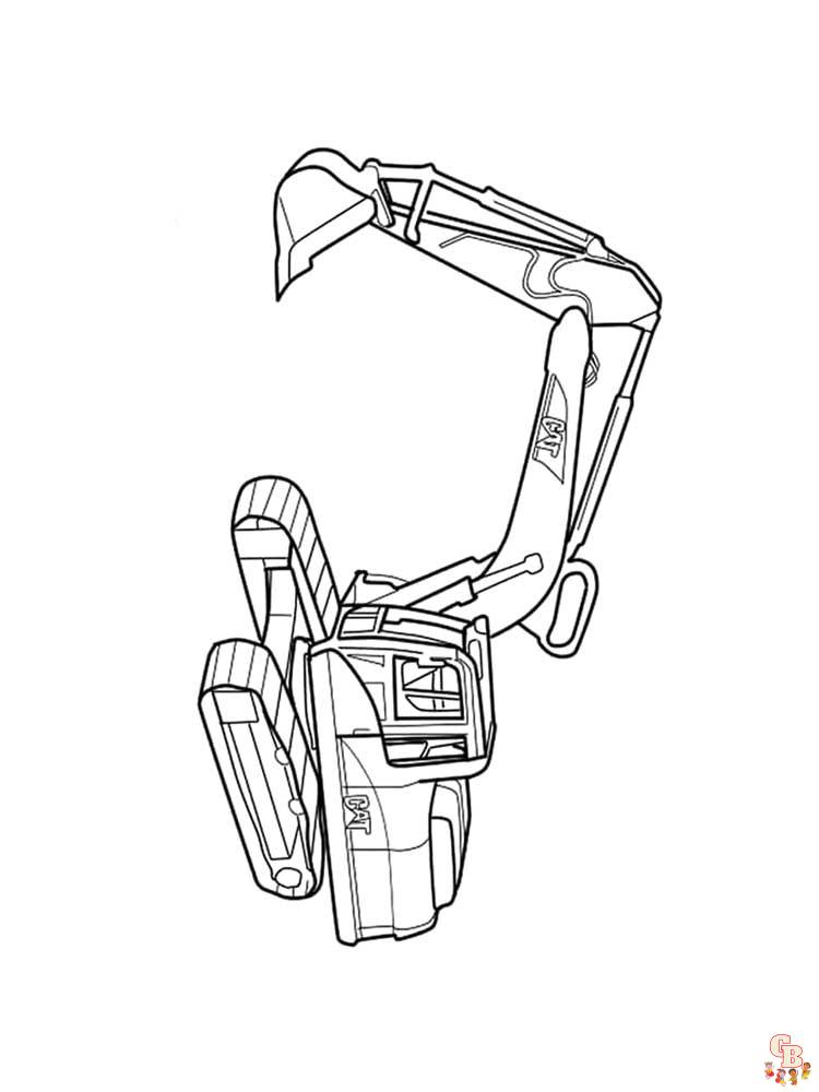 coloriage tractopelle