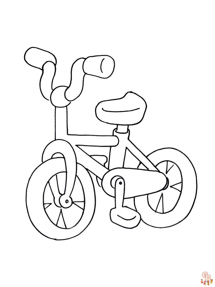 coloriage velo