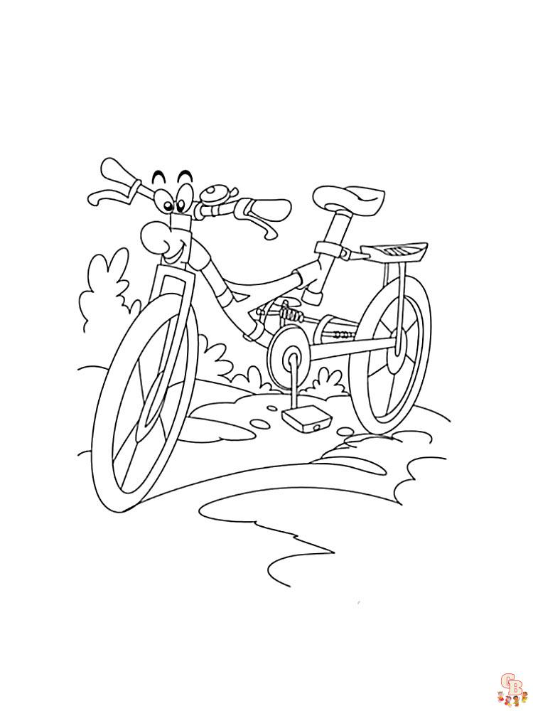 coloriage velo