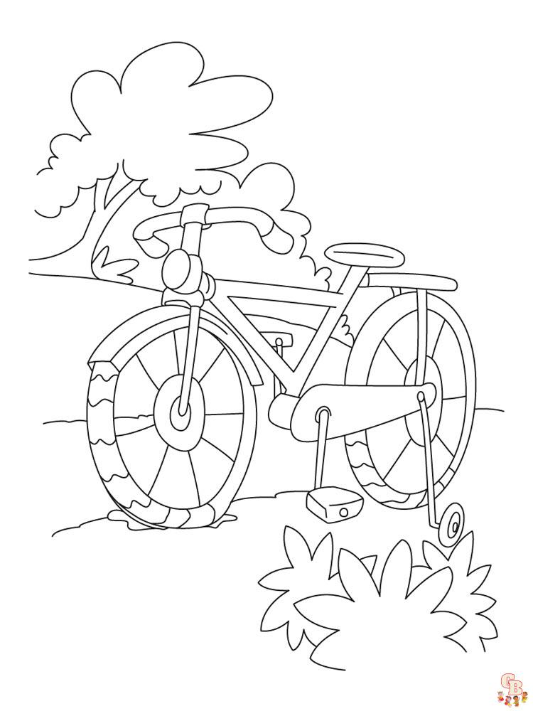 coloriage velo