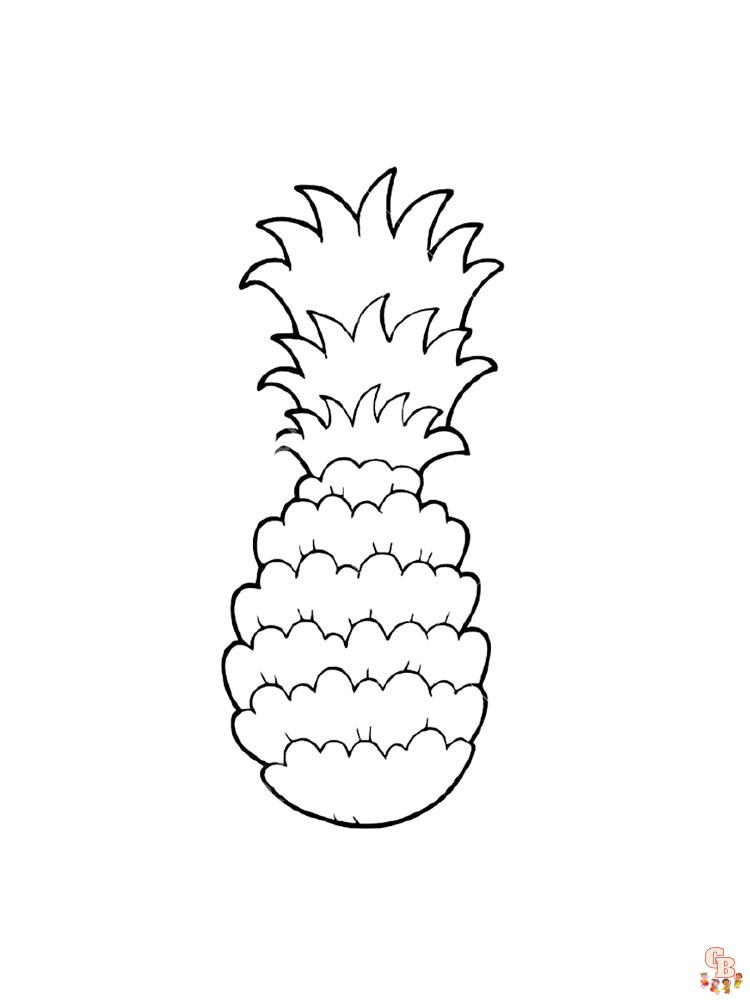 Coloriage Ananas