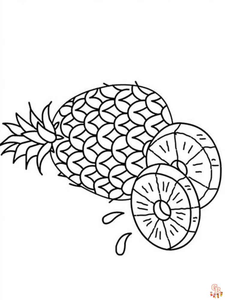 Coloriage Ananas