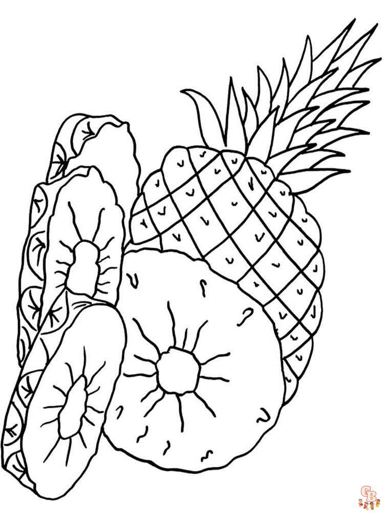 Coloriage Ananas