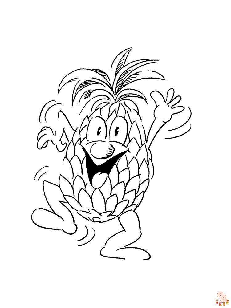 Coloriage Ananas