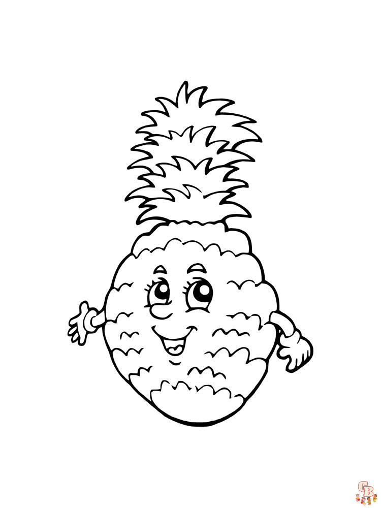 Coloriage Ananas