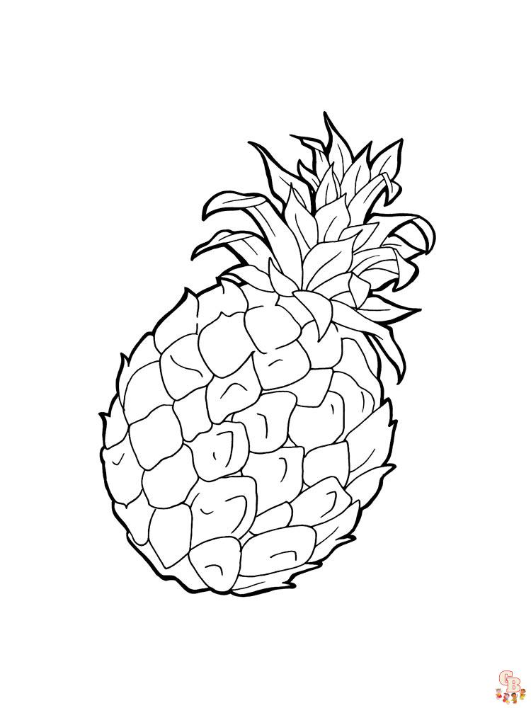 Coloriage Ananas