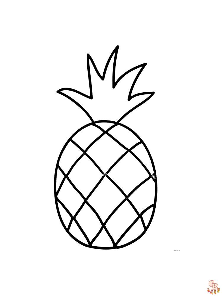 Coloriage Ananas