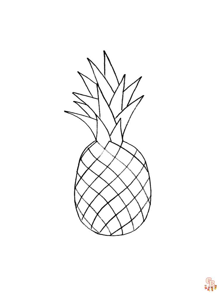 Coloriage Ananas