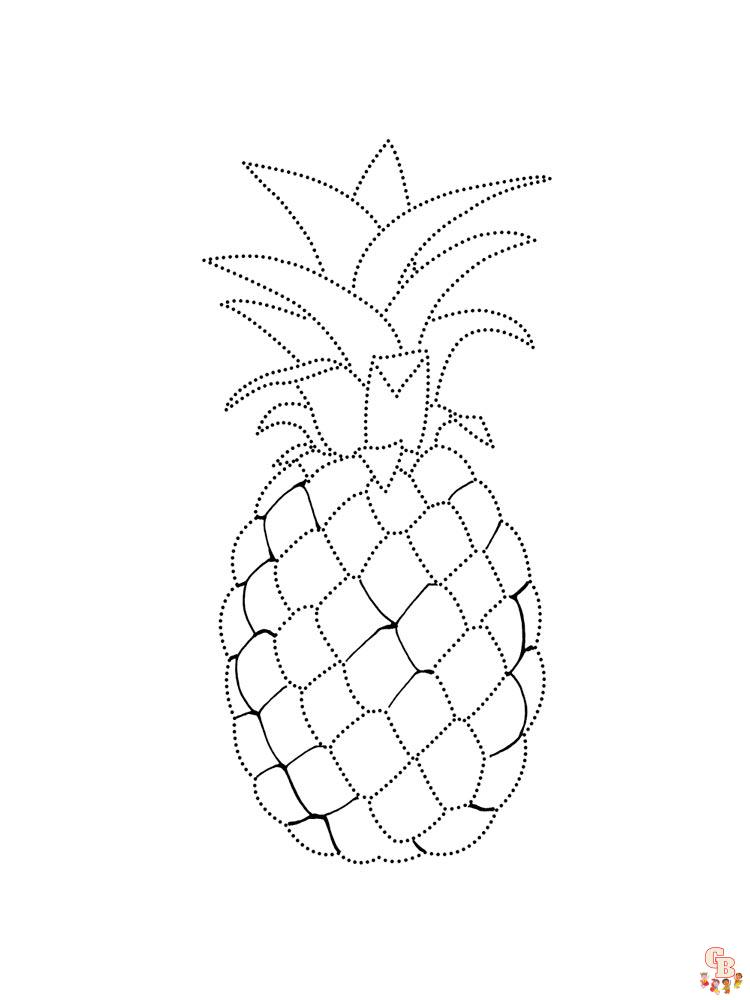 Coloriage Ananas