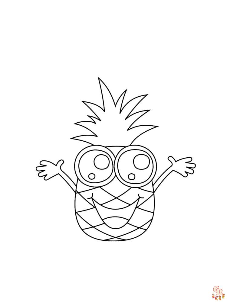 Coloriage Ananas