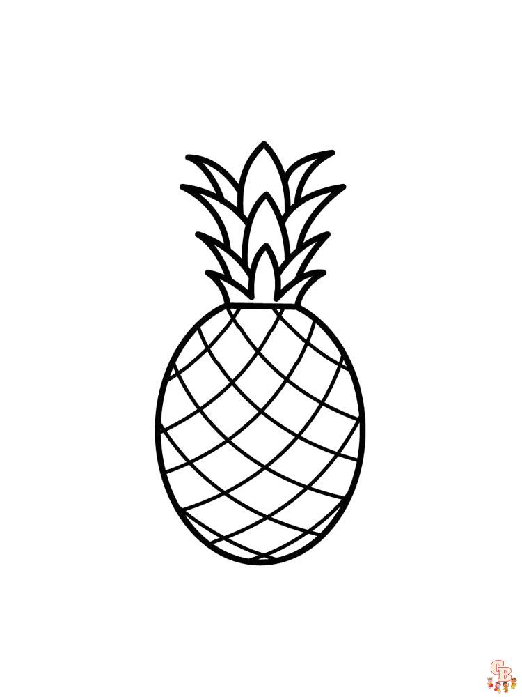 Coloriage Ananas