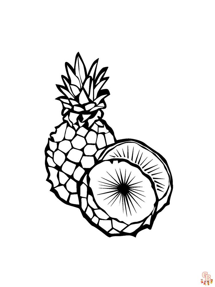 Coloriage Ananas