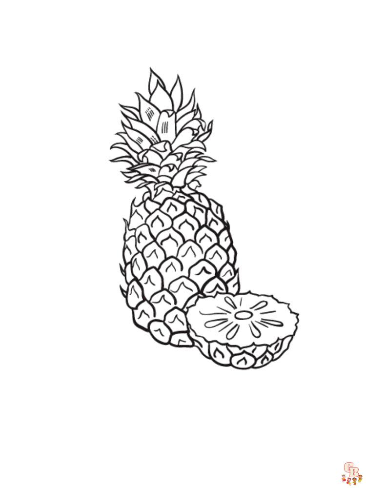 Coloriage Ananas