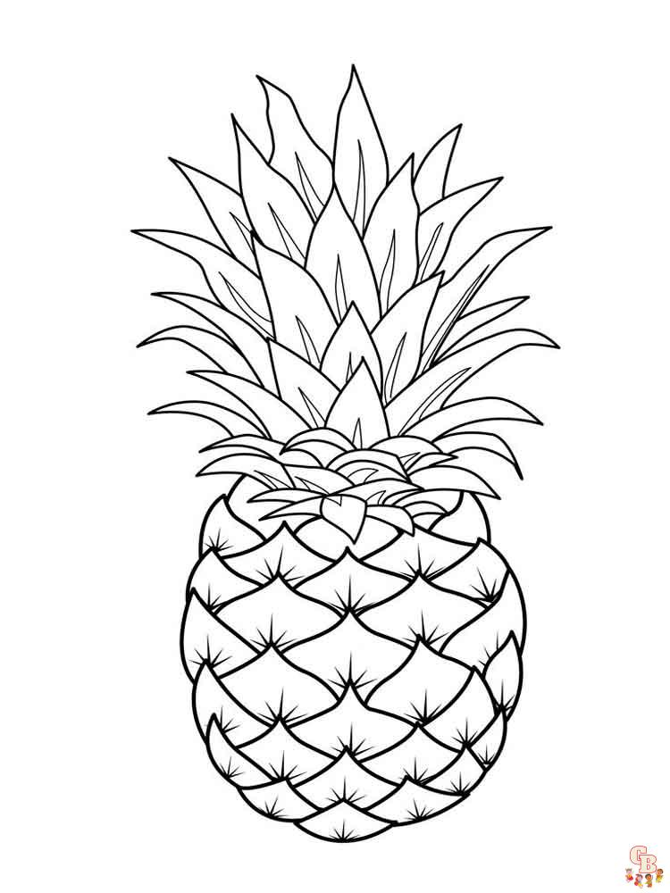 Coloriage Ananas