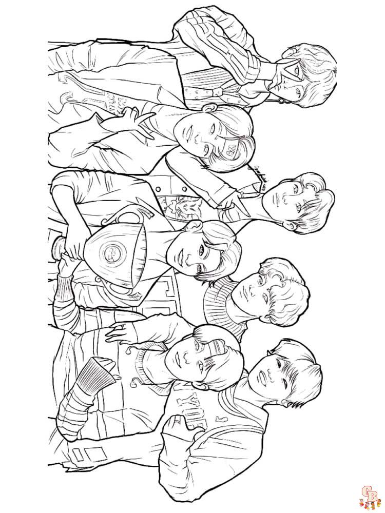 Coloriage BTS