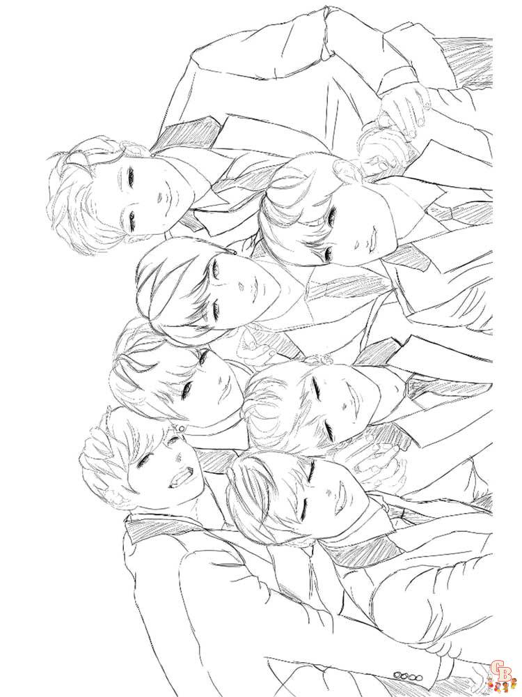 Coloriage BTS