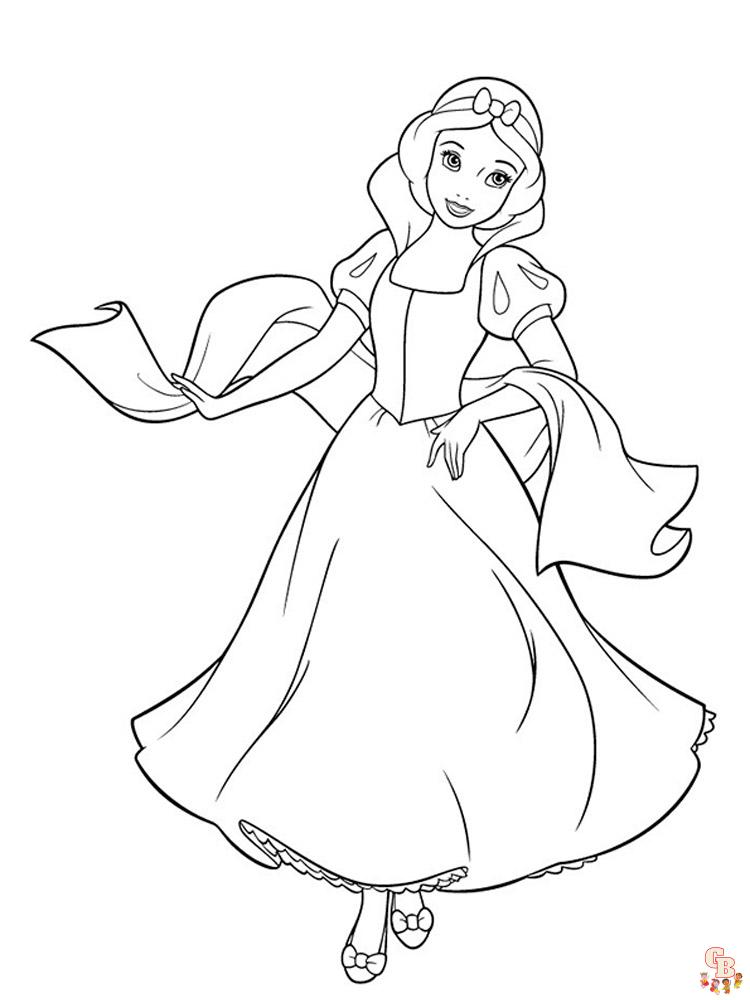 Coloriage Blanche Neige