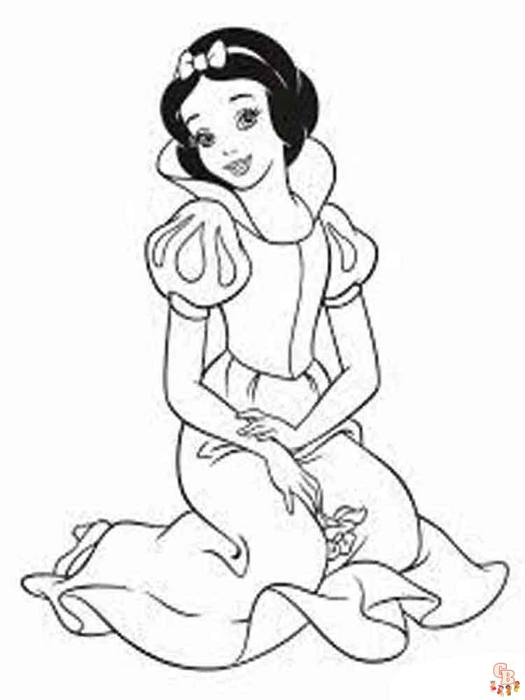 Coloriage Blanche Neige