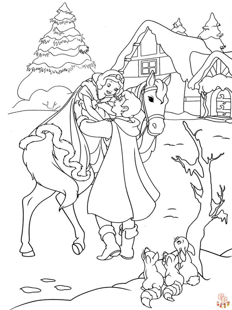 Coloriage Blanche Neige