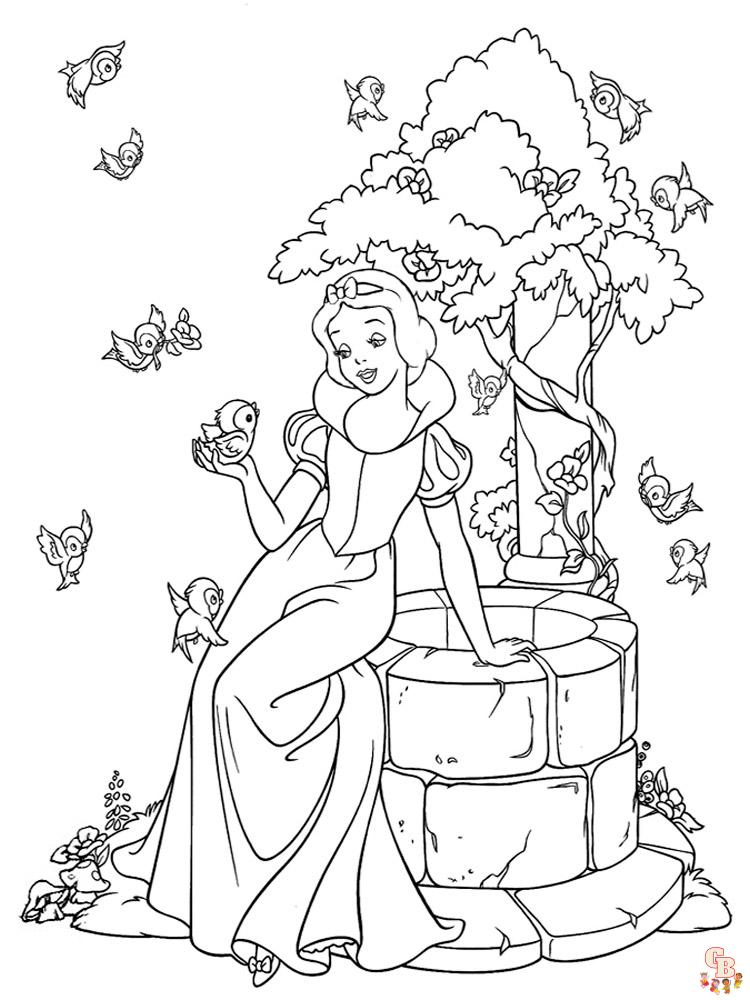 Coloriage Blanche Neige