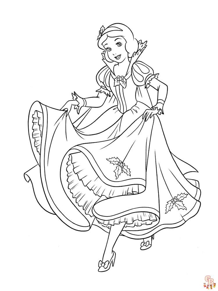 Coloriage Blanche Neige