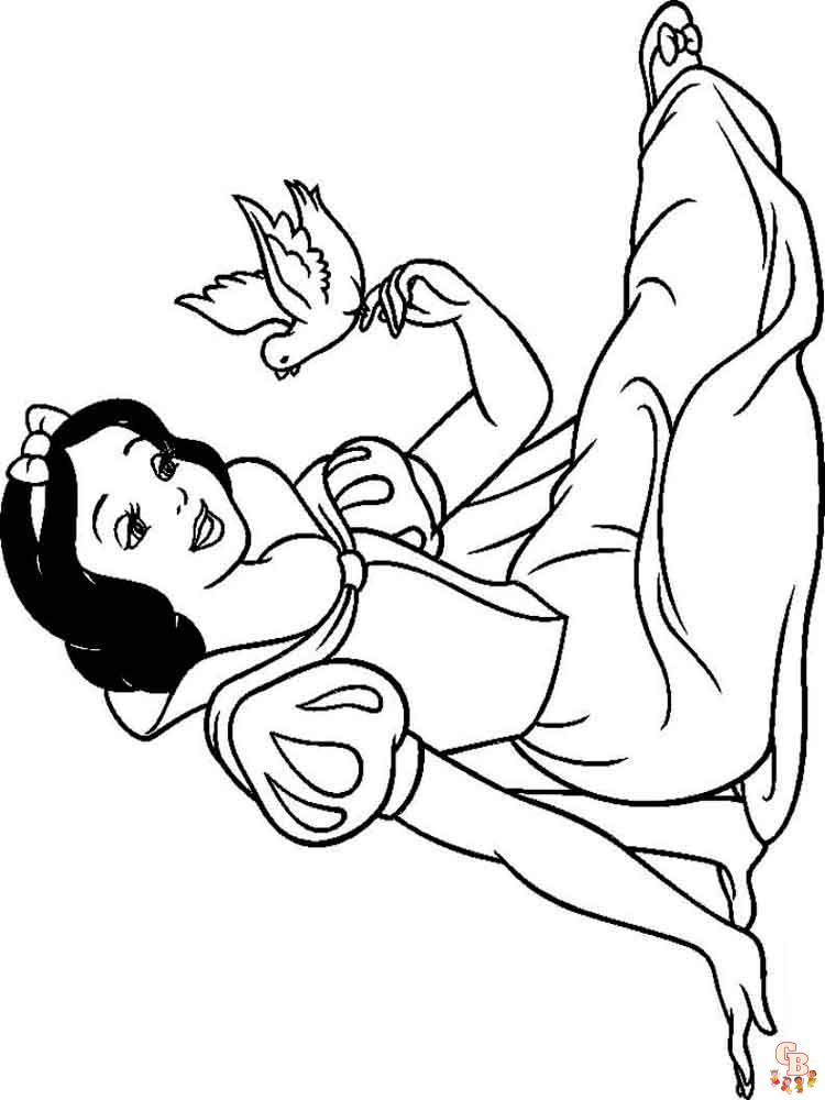 Coloriage Blanche Neige