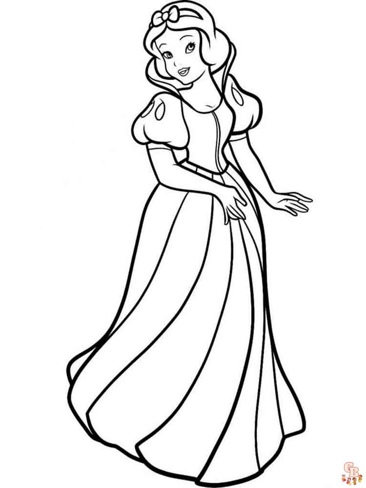 Coloriage Blanche Neige