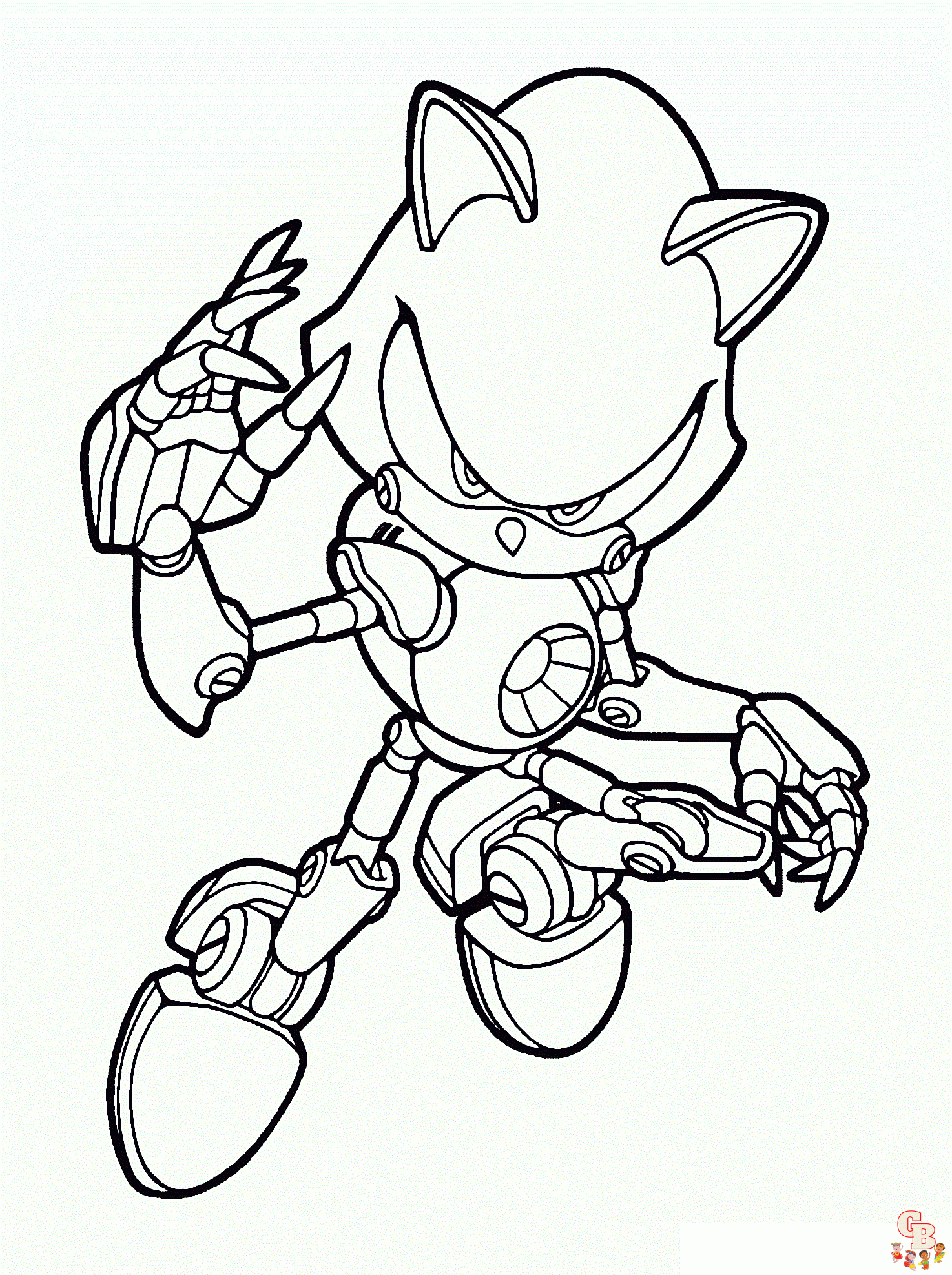 Coloriage Dark Sonic