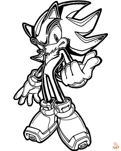 Coloriage Dark Sonic