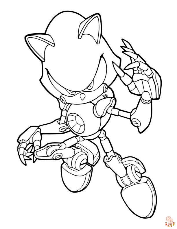 Coloriage Dark Sonic