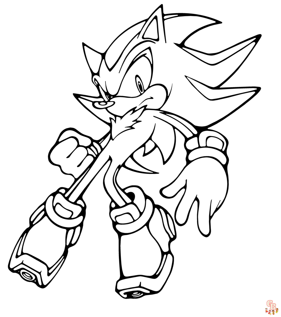 Coloriage Dark Sonic