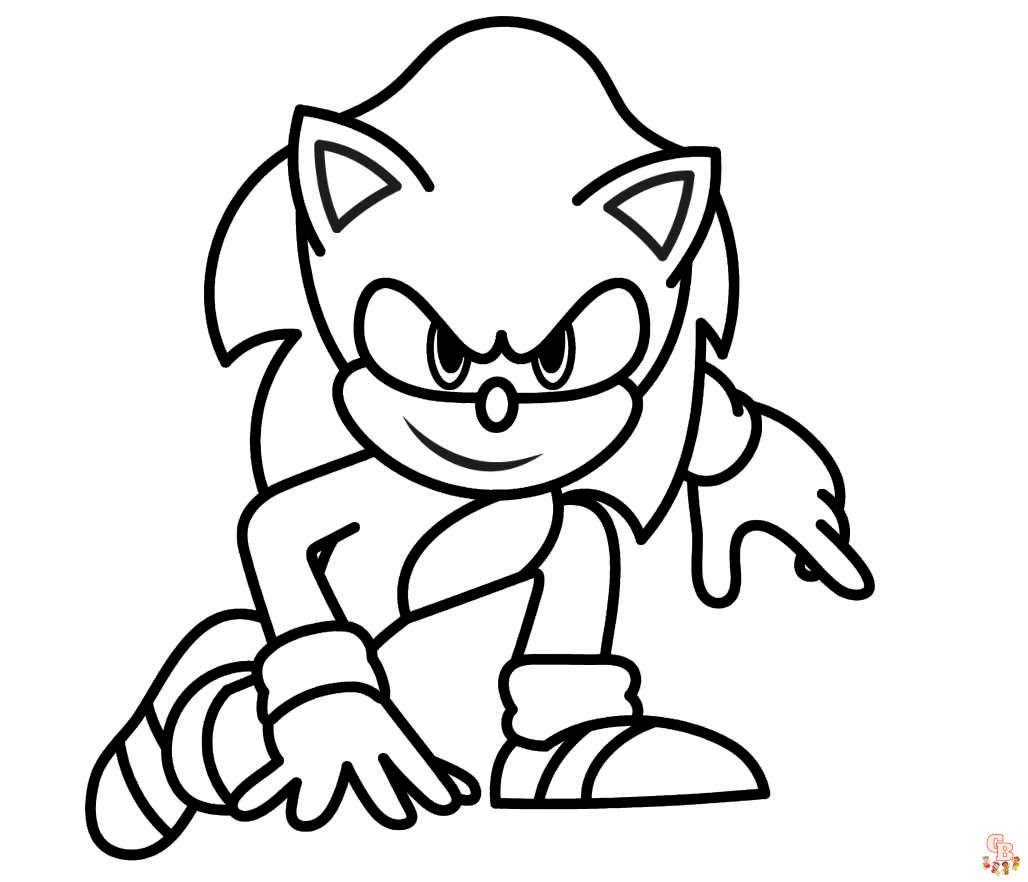 Coloriage Dark Sonic