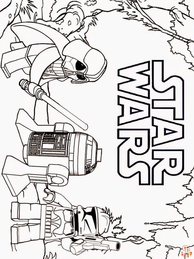 Coloriage Lego Star Wars