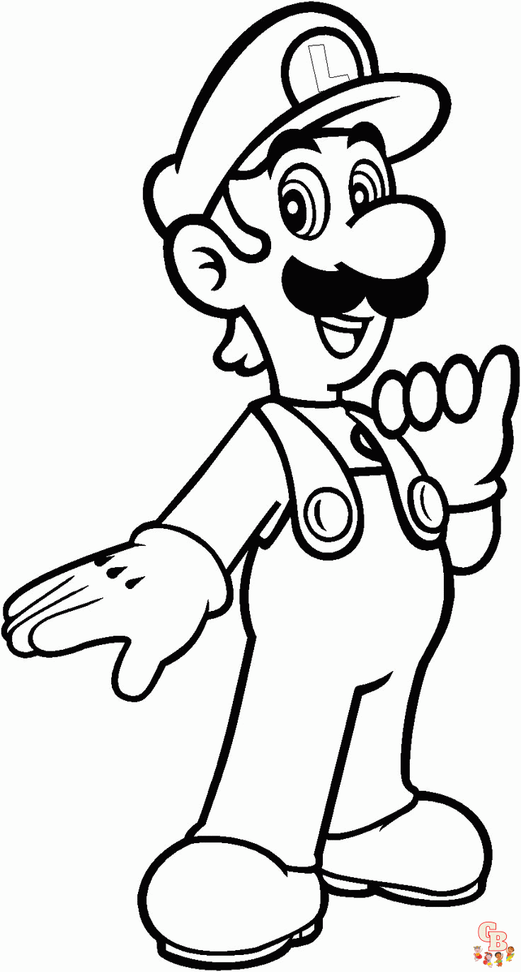 Coloriage Mario et Luigi