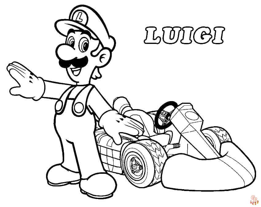 Coloriage Mario et Luigi