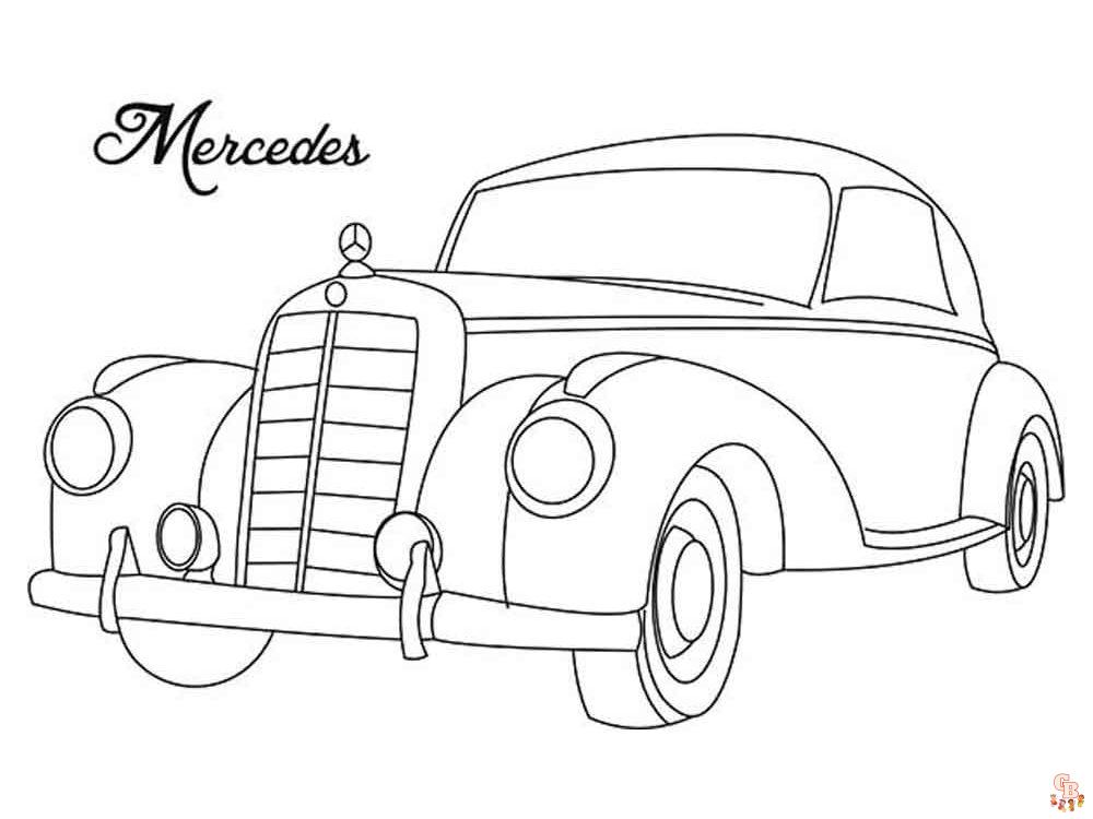 Coloriage Mercedes