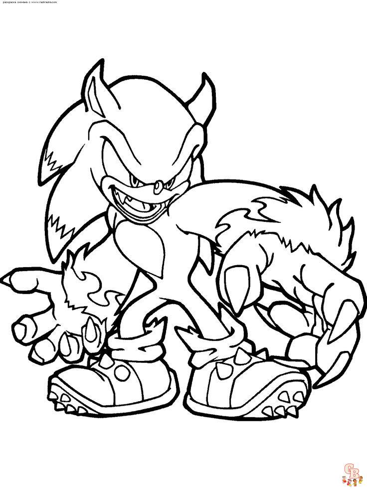 Coloriage Metal Sonic