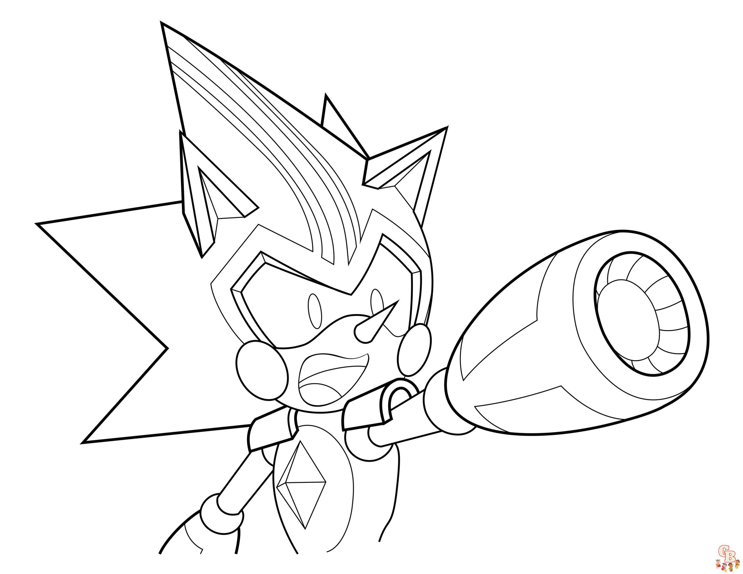 Coloriage Metal Sonic