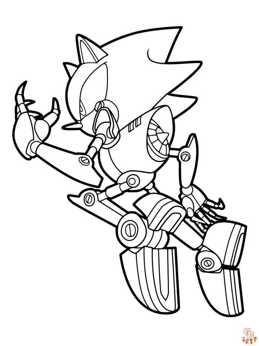 Coloriage Metal Sonic