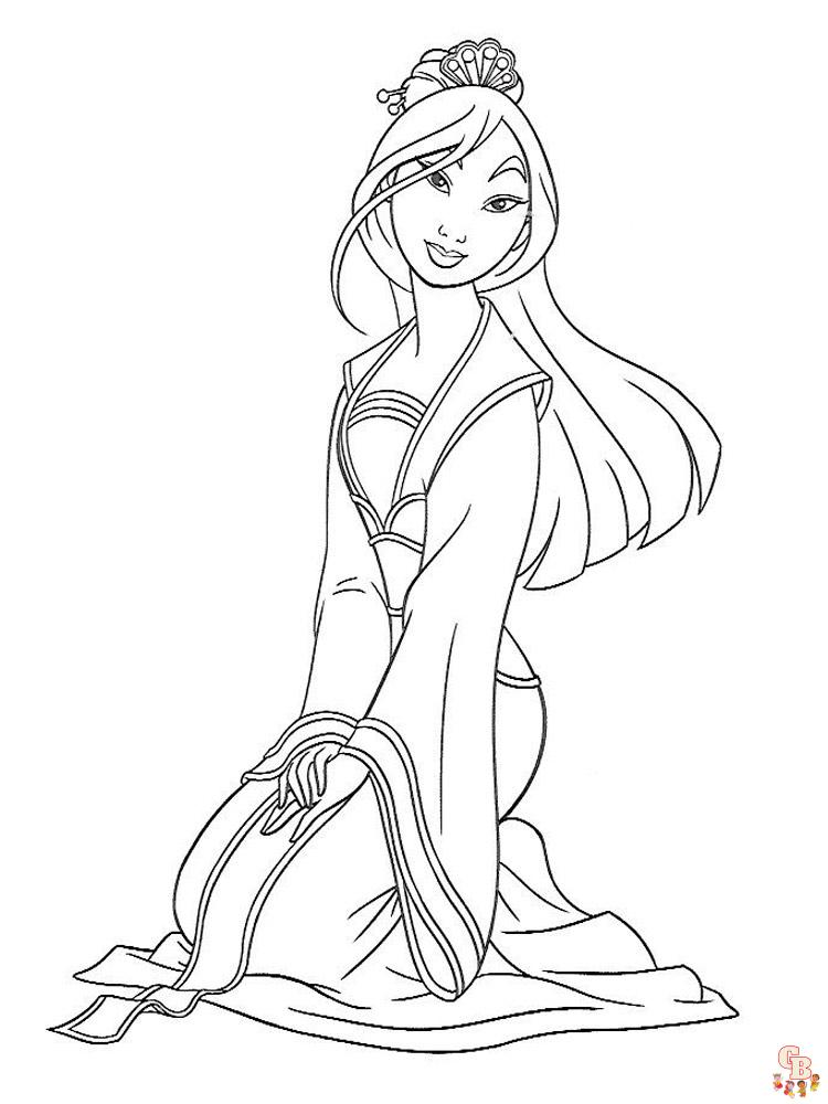 Coloriage Mulan