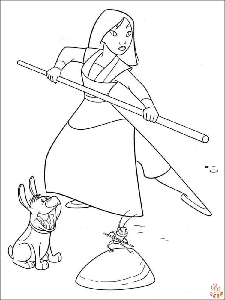 Coloriage Mulan