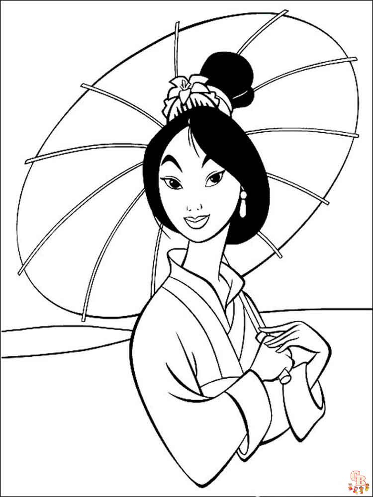 Coloriage Mulan