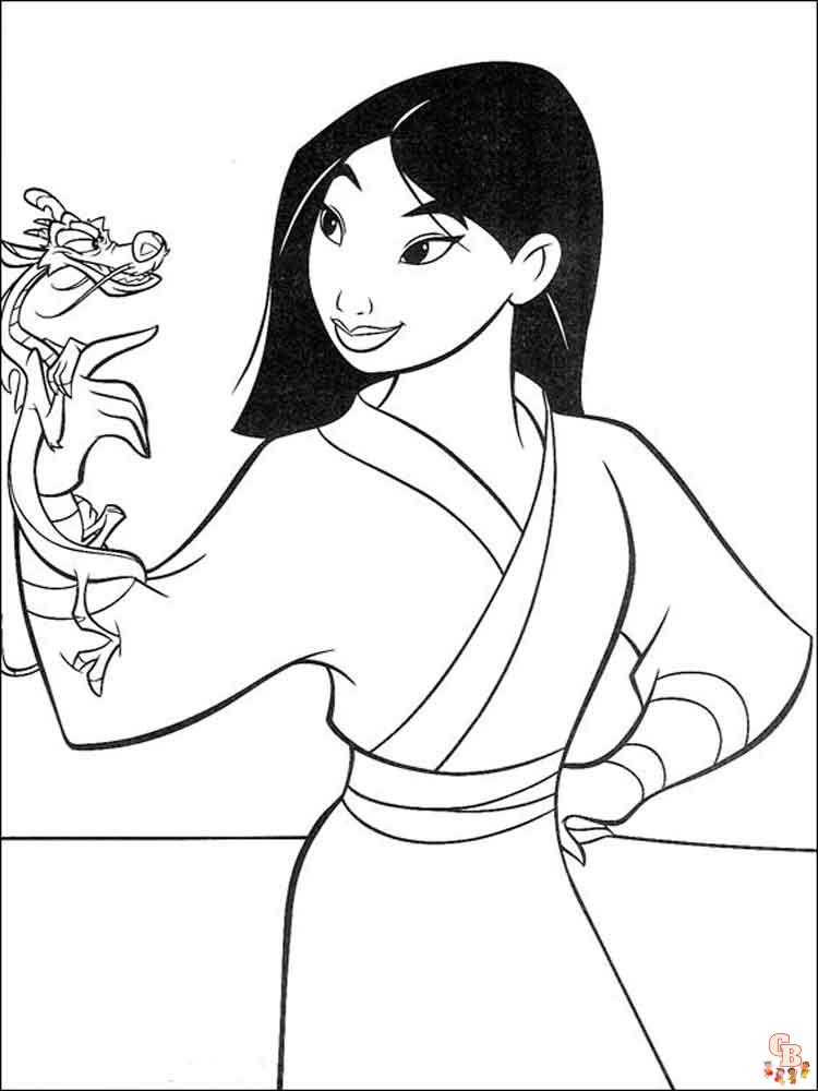 Coloriage Mulan