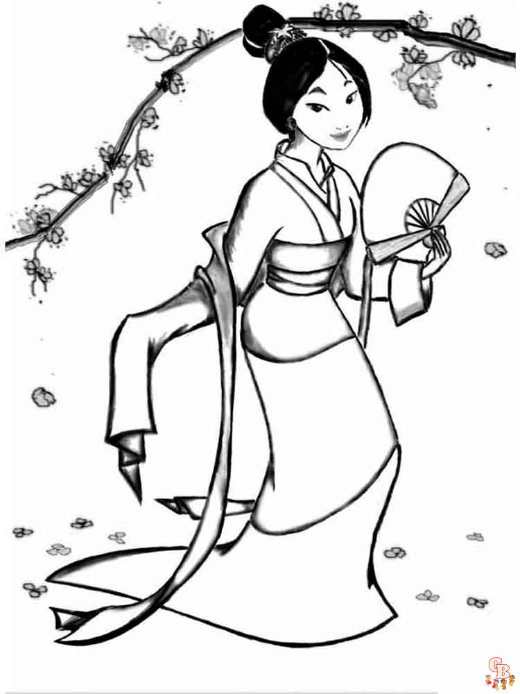 Coloriage Mulan