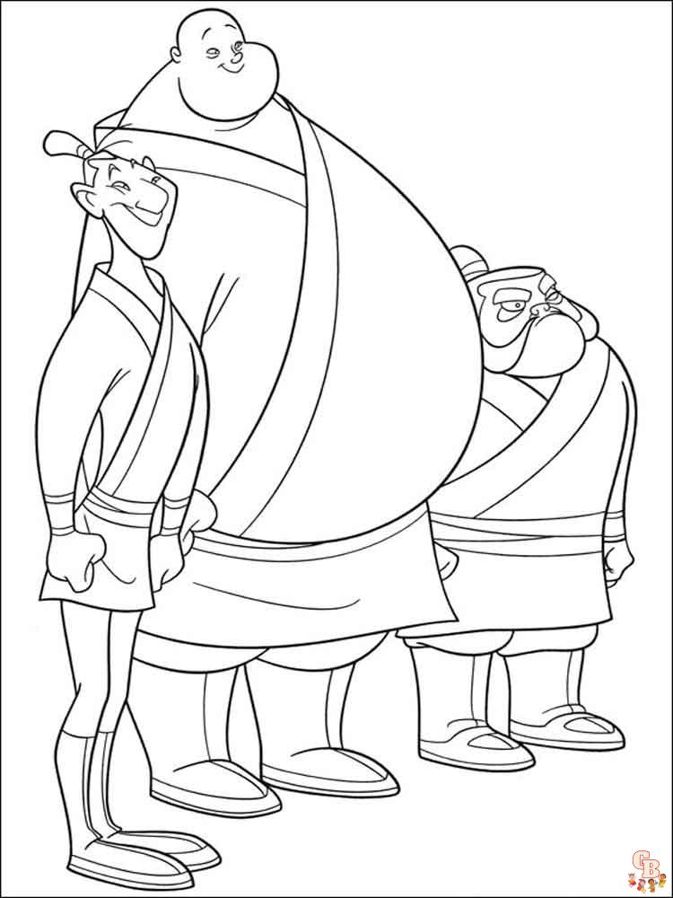 Coloriage Mulan