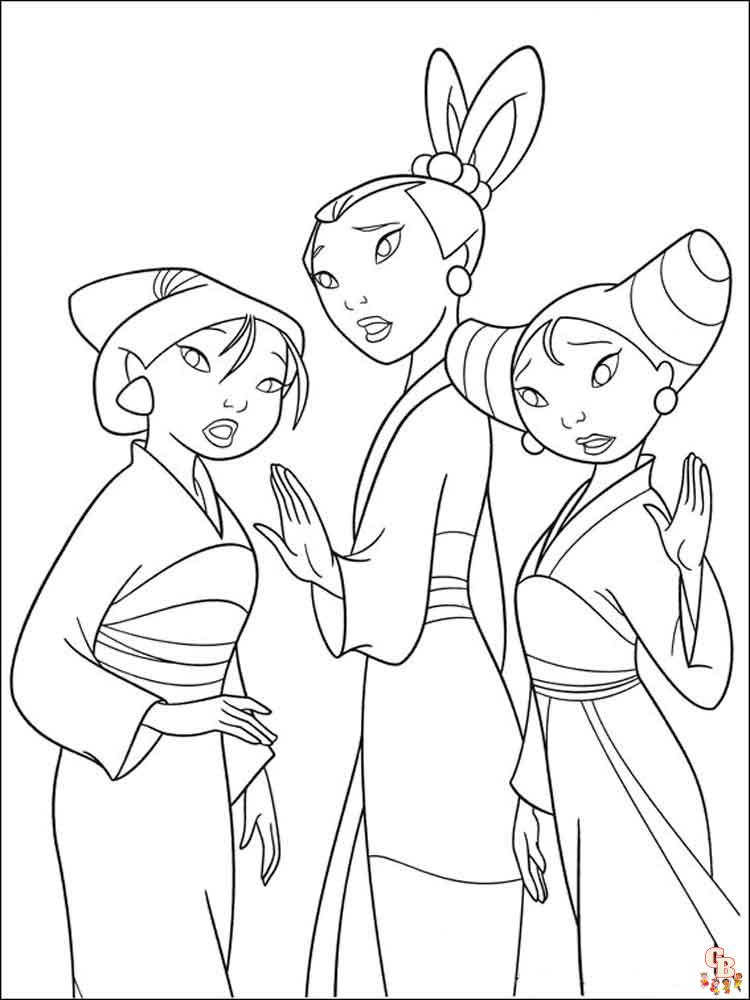 Coloriage Mulan